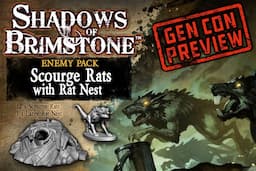 Couverture de Shadows of Brimstone - Scourge Rats with Rat Nest GenCon Preview