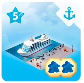 Boîte du jeu : Quadropolis - Tuile bonus "Bateau de Croisière"