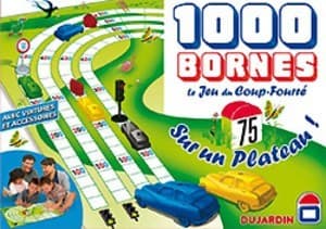 Boîte du jeu : Mille bornes sur un plateau