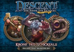 Couverture de Descent 2. Edition: Krone des Schicksals: Helden- und Monster-Set