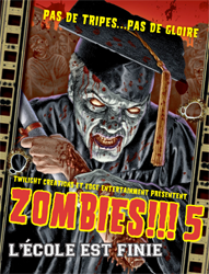 Couverture de Zombies!!! 5 : l'école est finie