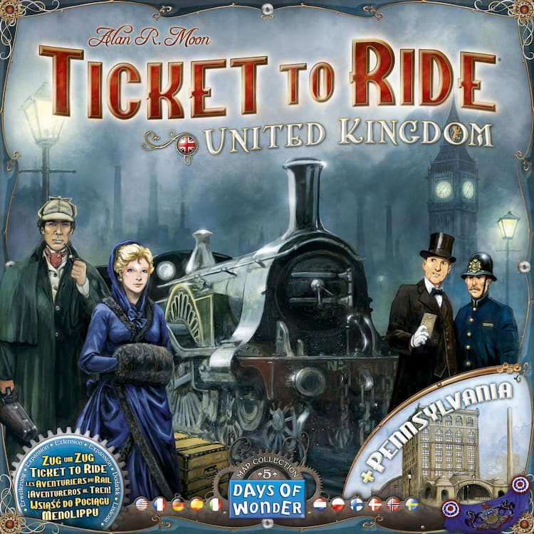 Boîte du jeu : Ticket to Ride: The United Kingdom