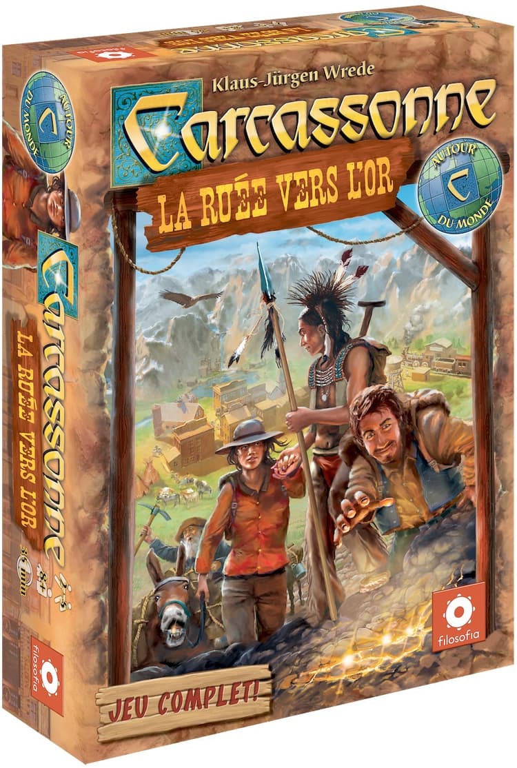 Boîte du jeu : Carcassonne: La Ruée vers l'Or
