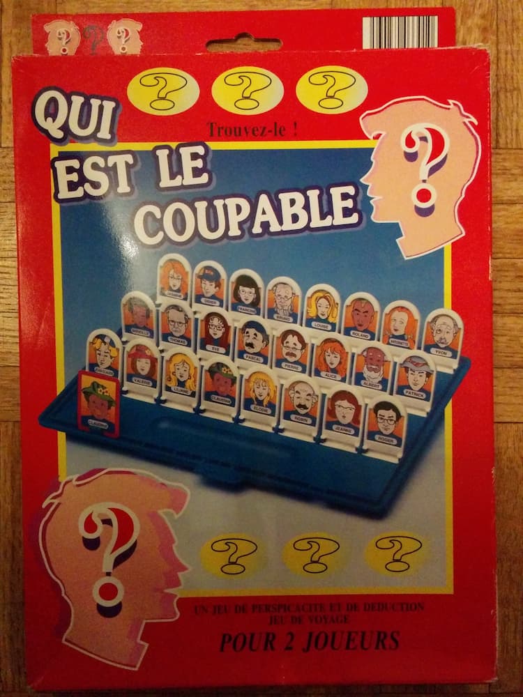 Boîte du jeu : Qui est le coupable ?