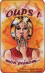 Boîte du jeu : Oups ! mon prénom...