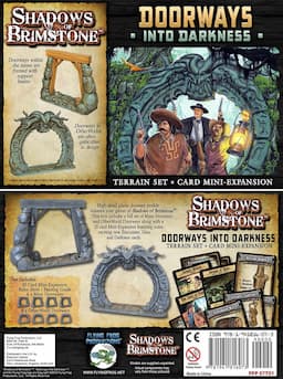 Couverture de Shadows of Brimstone - Doorways Into Darkness (Terrain and Card Expansion)