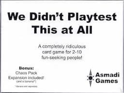 Couverture de We didn't playtest this at all (with chaos expansion)