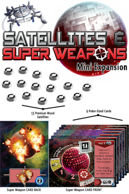 Couverture de Tiny Epic Galaxies - Satellites & Super Weapons