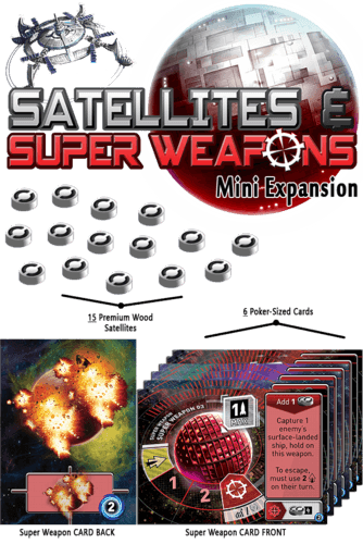 Boîte du jeu : Tiny Epic Galaxies - Satellites & Super Weapons