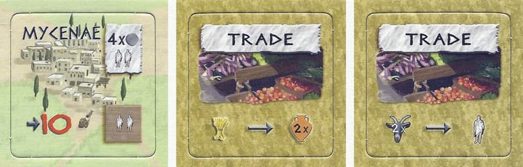 Boîte du jeu : Peloponnes : 3 extra tiles
