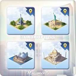 Couverture de Quadropolis - Extension "Monuments du Monde"