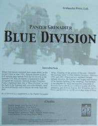 Boîte du jeu : Panzer Grenadier : Blue Division