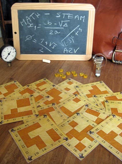 Boîte du jeu : Extension Math-Steam pour Enigma (Print & Play)