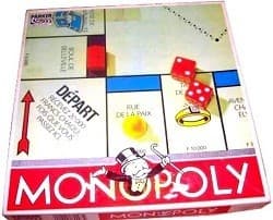Boîte du jeu : Monopoly