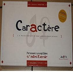 Boîte du jeu : Caractère