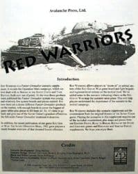 Couverture de Panzer Grenadier : Red Warriors