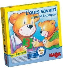 Couverture de l'ours savant apprend à compter