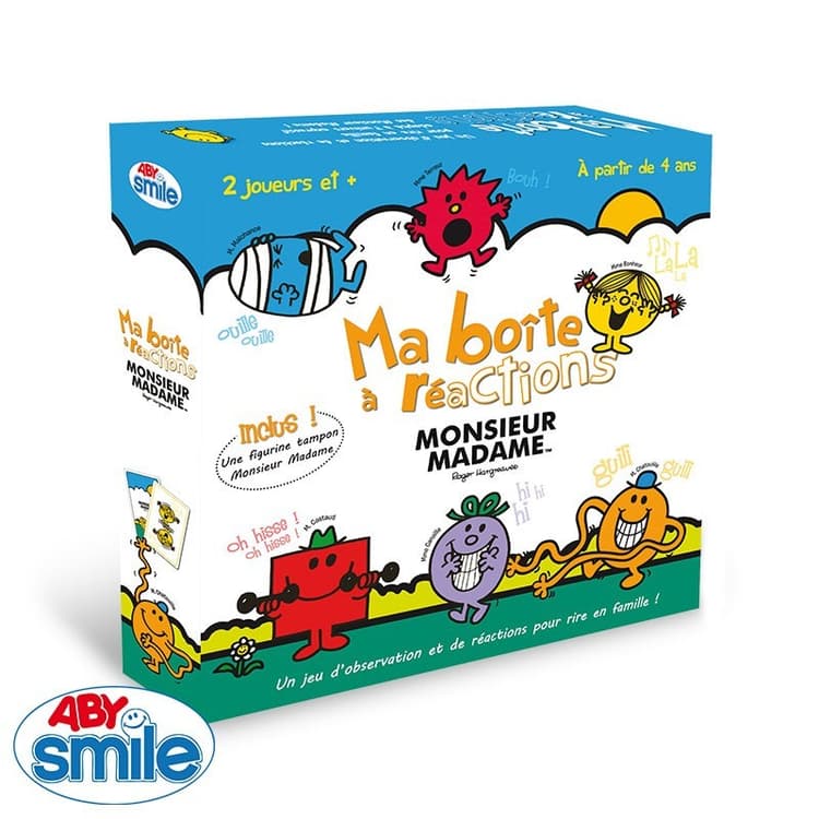 Boîte du jeu : Ma boîte à réactions Monsieur Madame
