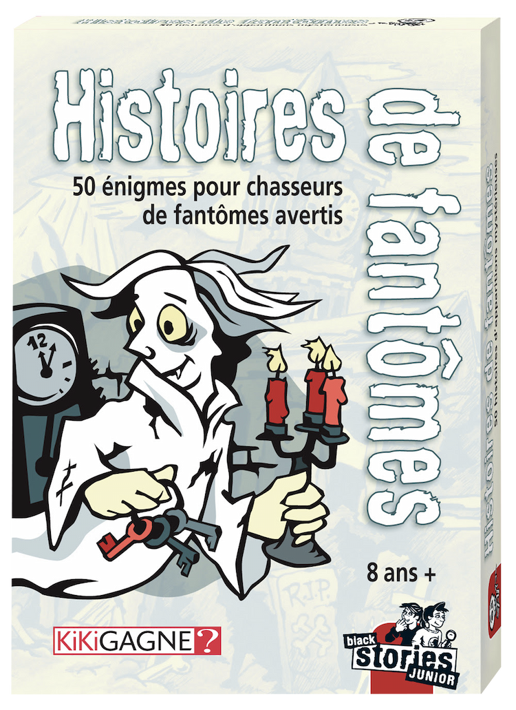 Boîte du jeu : Black Stories Junior : Histoires de Fantômes