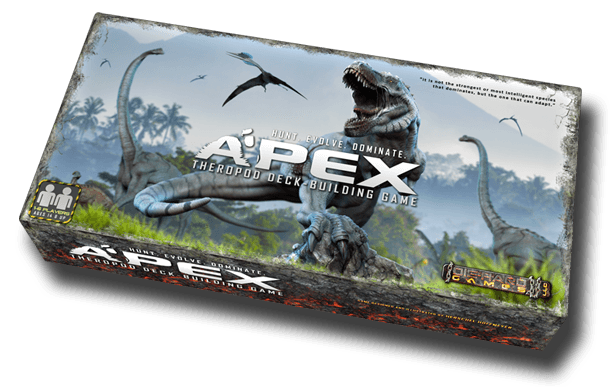 Boîte du jeu : Apex Theropod Deck-Building Game