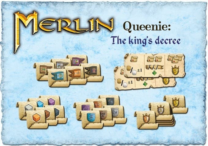 Boîte du jeu : Merlin - Queenie 2 - Le Décret Royal