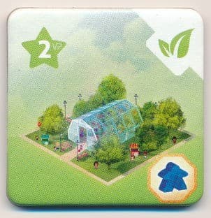 Boîte du jeu : Quadropolis - Tuile bonus "Jardin Botanique"