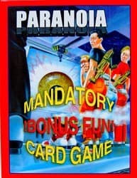 Couverture de Paranoia Mandatory Bonus Fun! Card Game