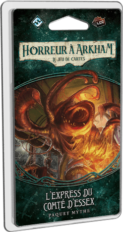 Boîte du jeu : Horreur à Arkham : Le Jeu de Cartes - L’Express du Comté d’Essex