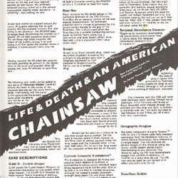 Couverture de Life & Death & An American Chainsaw