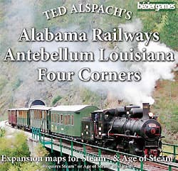 Couverture de Age of Steam Expansion : Alabama Railways, Antebellum Louisiana & Four Corners