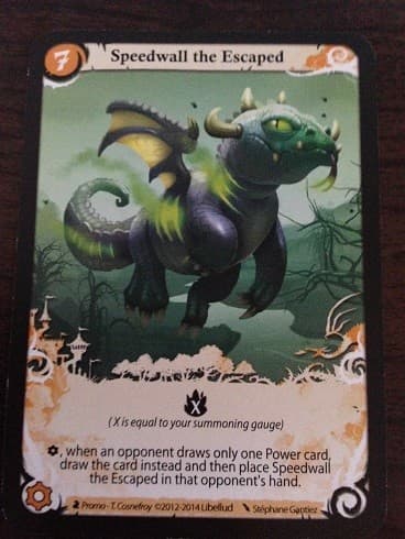 Boîte du jeu : Seasons - Goodie - Carte 'Prestemur l'Évadé - Speedwall the Escaped - Speedwall der Flüchtling'