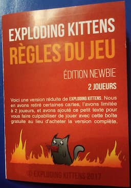Couverture de Exploding Kittens Edition Newbie