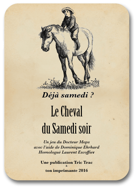 Boîte du jeu : Le Cheval du Samedi Soir