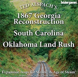 Boîte du jeu : Age of Steam Expansion : 1867 Georgia Reconstruction, South Carolina & Oklahoma Land Rush