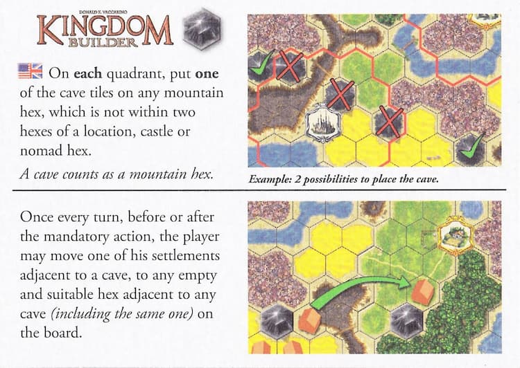 Boîte du jeu : Kingdom Builder - Extension "Caves"