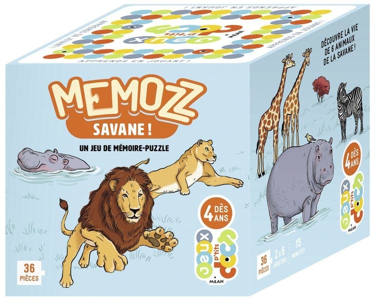 Boîte du jeu : Memozz – Savane !