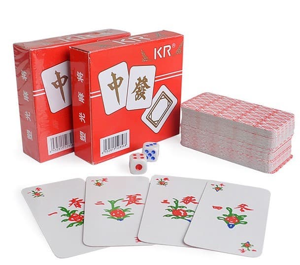 Boîte du jeu : Jeu de cartes de Mah-Jongg