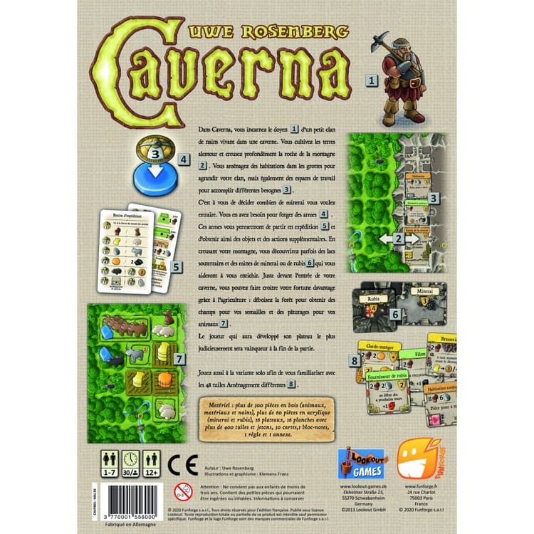 Boîte du jeu : Caverna