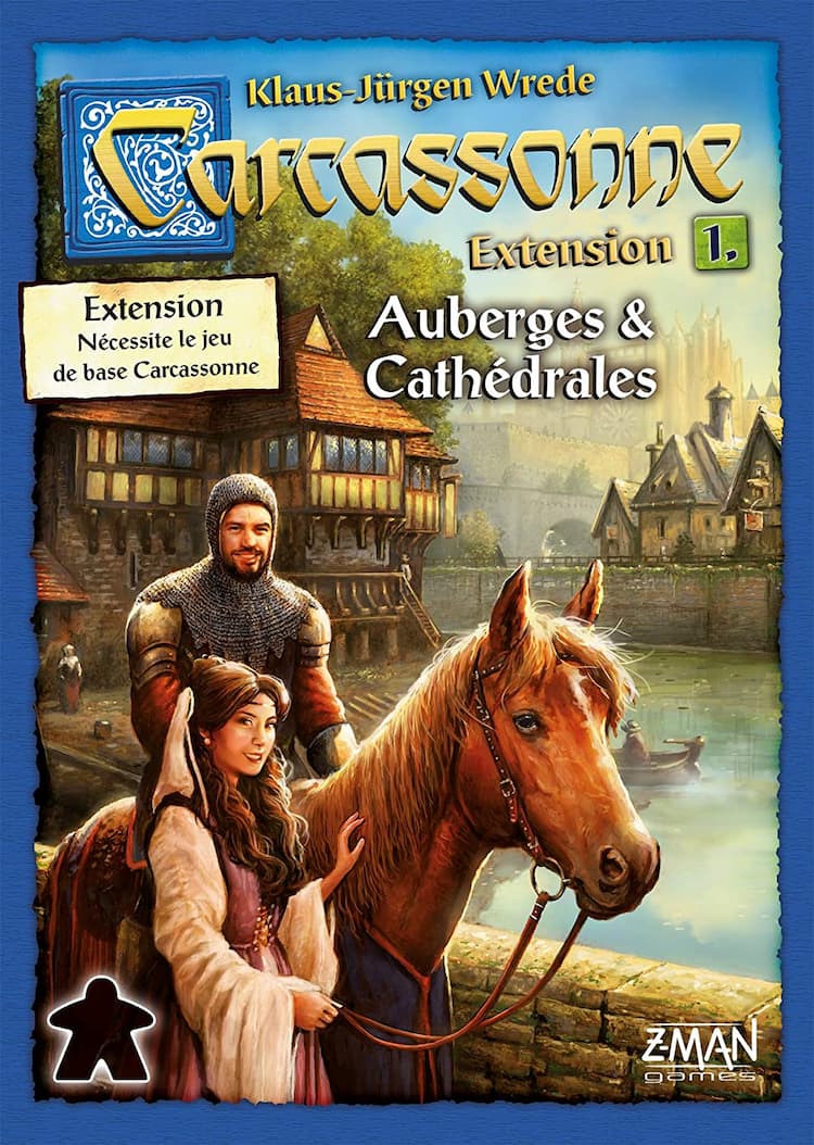 Boîte du jeu : Carcassonne - Extension 1 : Auberges & Cathédrales