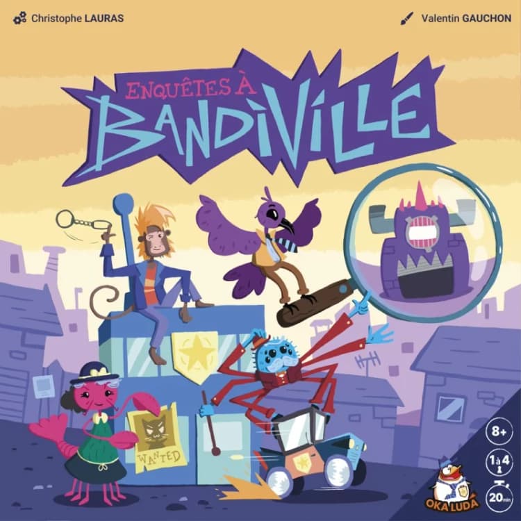 Boîte du jeu : Enquêtes à Bandiville