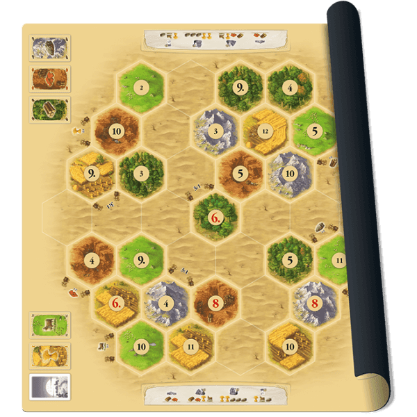 Boîte du jeu : Colons de Catane - Tapis de jeu "Désert"