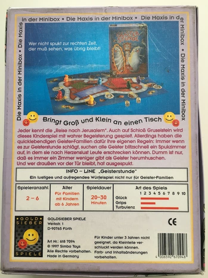 Boîte du jeu : Geister Stunde