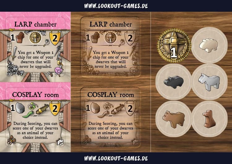 Boîte du jeu : Caverna - Extension "LARP Chamber & COSPLAY Room"
