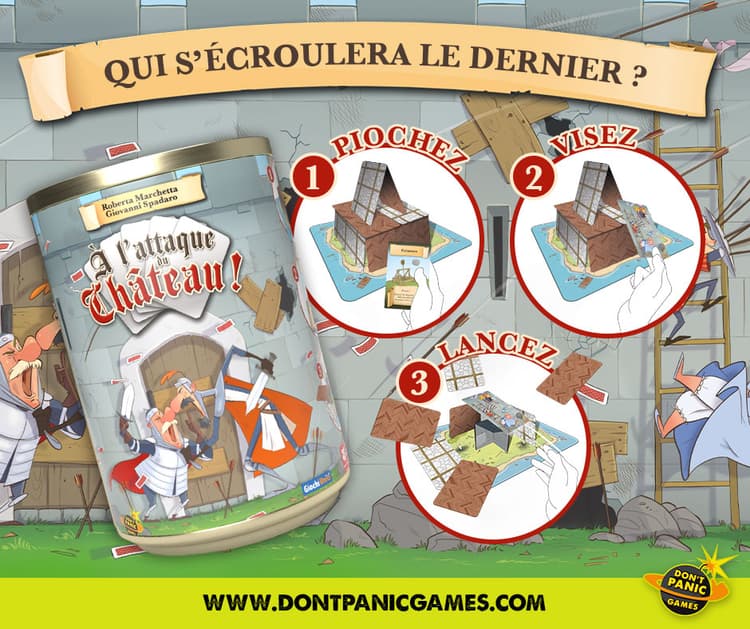 Boîte du jeu : À L’ATTAQUE DU CHÂTEAU !