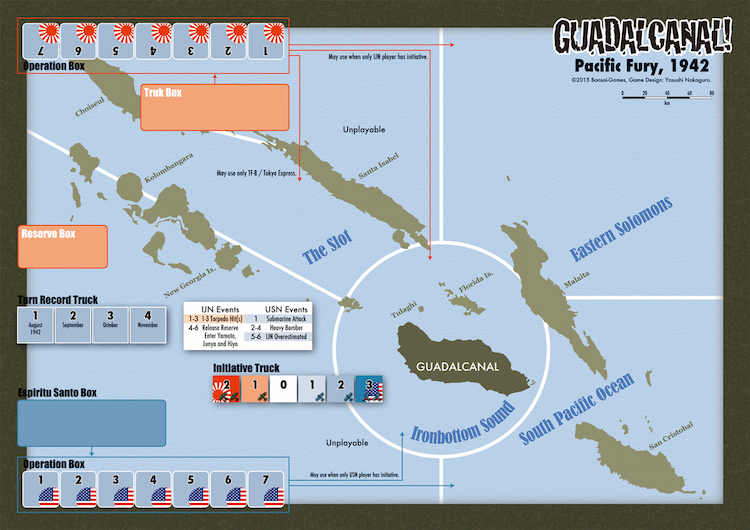 Boîte du jeu : PACIFIC FURY Guadalcanal, 1942