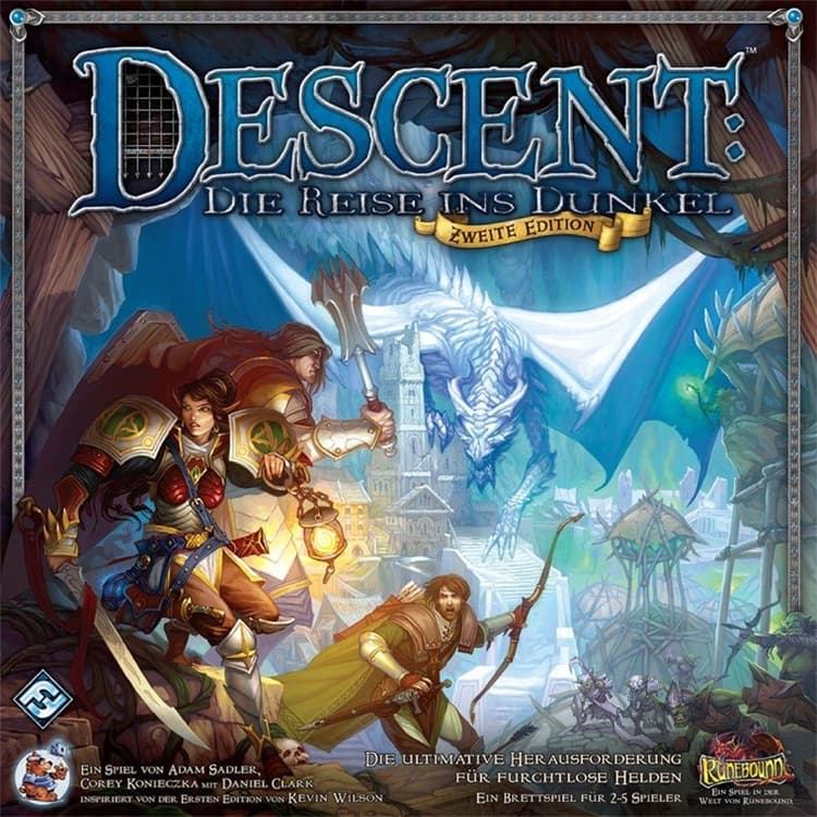 Boîte du jeu : Descent 2. Edition: Die Reise ins Dunkel