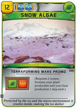 Couverture de Terraforming Mars - Carte promotionnelle "Algue des Neiges / Snow Algae"
