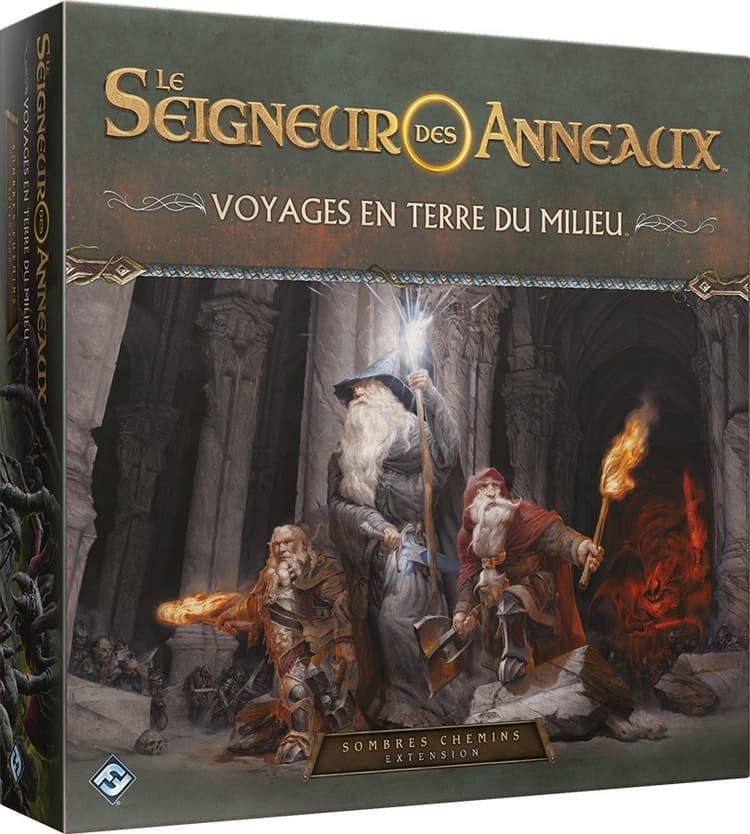 Boîte du jeu : Le Seigneur des Anneaux : Voyages en Terre du Milieu - Sombres Chemins