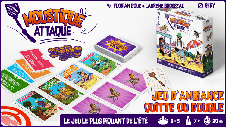 Boîte du jeu : Moustique Attaque ! Le jeu le plus piquant de l'été
