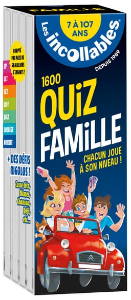 Couverture de Les incollables : 1600 Quiz Famille